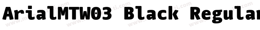 ArialMTW03 Black Regular字体转换